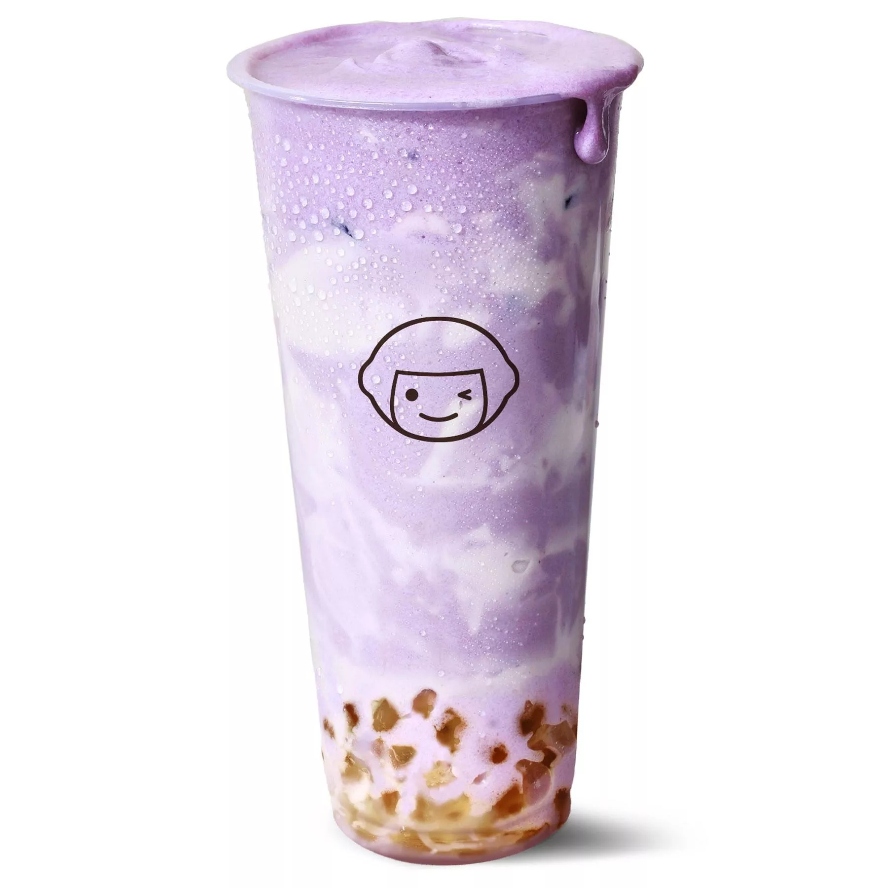 Ube Smoothie with Taroball